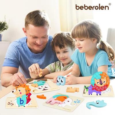  Wooden Puzzles for Toddlers 1-3 Toddler Puzzles Ages 2