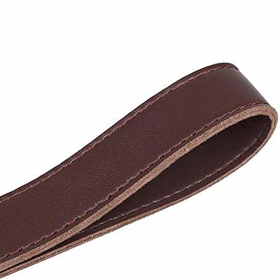 Leather Adjustable Padded Replacement Shoulder Strap with Metal Swivel  Hooks Perfect Match for Messenger, Laptop, Camera, Duffel, Handbags, Brown