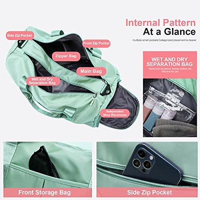 Men Dry Wet Separation Bags with Shoes Compartment Tote Gym