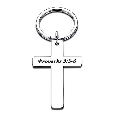 Unique Christian Gifts For Men - Bible Verse Cross Keychain Gifts For  Easter, Birthday, Christmas, Thanksgiving Day & More!