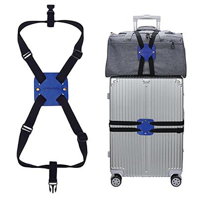 TRANVERS Travel Straps Luggage Straps Suitcases Baggage Strap Sturdy 4-Pack Blue