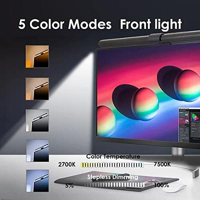 RGB Monitor Light bar for Computer and PC, Stepless Dimming Desk Lamp