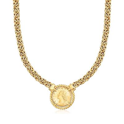 Italian 20 Lira Coin Pendant Necklace - Italian 20 Lire Goldtone Pendant  with | eBay