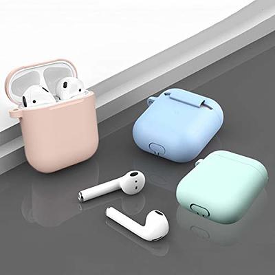 Compatible AirPods Case Cover Silicone Protective Skin for Apple Airpod  Case 2nd &1st Generation (2 Pack) (Pink-Turquoise)