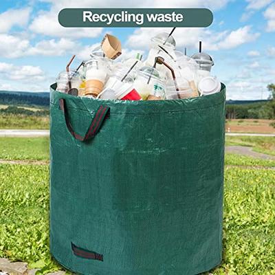 3 Pack Reuseable Garden Waste Bags, 32/63/72Gal Waterproof Debris