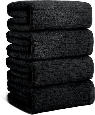  OLESTER Microfiber Bath Towel Set Brown 2 Pack-35 x