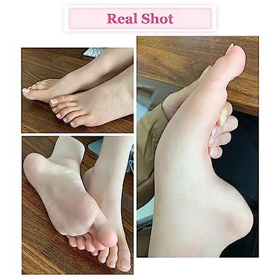 SUAISKR Silicone Model Foot Realistic Female Mannequin Feet Life