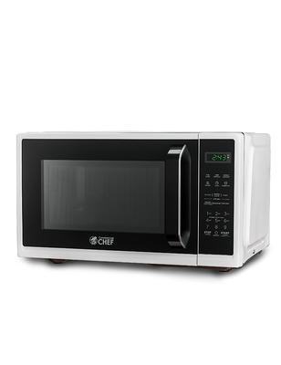 Commercial Chef Countertop Microwave Oven 0.6 Cu. Ft. 600w, White