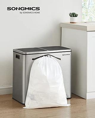 SONGMICS Trash Bags for 4-5.3 Gallon Trash Cans, White / 2