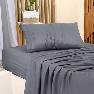 Utopia Bedding Queen Bed Sheets Set - 4 Piece Bedding - Brushed Microfiber  - Shrinkage and Fade Resistant - Easy Care (Queen, Grey)