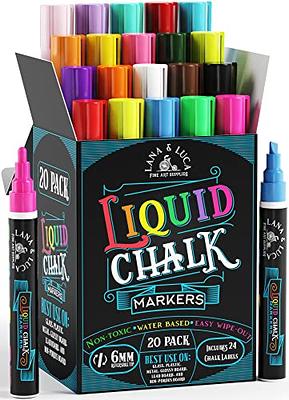 White liquid chalk marker for shop windows, erasable, 10 x 15 mm tip (x1)