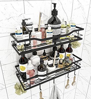 HUITEM Shower Caddy 4 Pack, Adhesive Shower Organizer Shelf with Hooks No  Drilling Bathroom Shower Shelves for Inside Shower & Kitchen Storage -  Yahoo Shopping