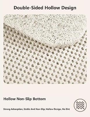 Non Slip Corner Bath Shower Mat with Drain Holes Mildew Resistant 54 x 54cm