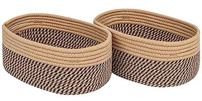 Rope Woven Storage Cubes, Storage Baskets For Organizing, Cube