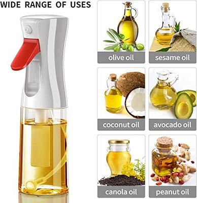  Oil Sprayer for Cooking, 200ml Glass Olive Oil Sprayer Mister,  Olive Oil Spray Bottle, Kitchen Gadgets Accessories for Air Fryer, Canola  Oil Spritzer, Widely Used for Salad Making, Baking, Frying, BBQ 