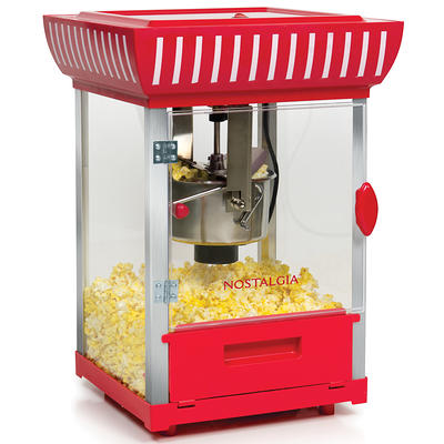 Great Northern 4 oz. Black Big Bambino Old-Fashioned Popcorn Machine with Kettle, Measuring Cups, Scoop, and Serving Cups