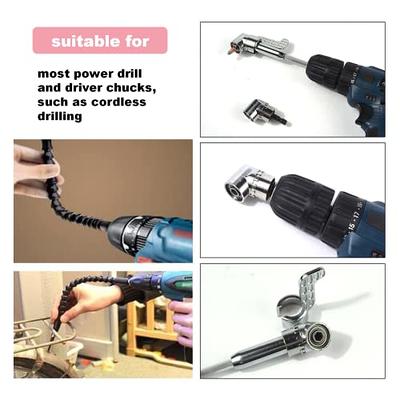 90 Degree Right Angle Extension Screwdriver Socket Adapter Drill Attachment  Tool