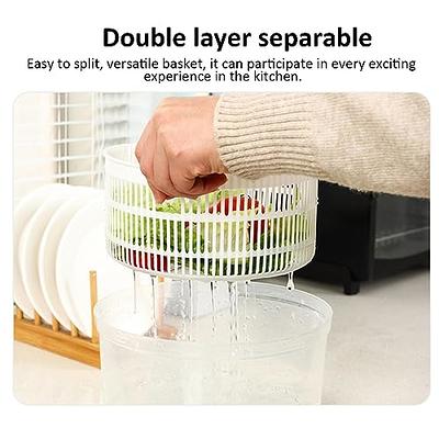 Large Salad Spinner with Drain, Bowl, and Colander