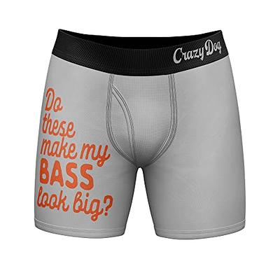 Men's Funny Novelty Boxer Shorts Humorous Underwear, Gag Gifts for Him