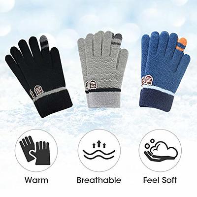Cozy Wool Cable Knit Gloves Women Windproof Double Layer Winter Thicken  Warm Fleece Lining Mittens with String, Red, One Size : :  Fashion