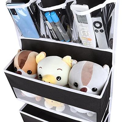 Univivi Door Hanging Organizer Nursery Closet Cabinet Baby Storage with 4  Large Pockets and 3 Small PVC Pockets for Cosmetics, Toys and Sundries