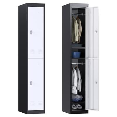 MAITER 3 Door Vertical Stackable Storage Cabinet with Lock,Metal  Lcoker,Organizer for Office, Home, Gym,School,Employee,Kids