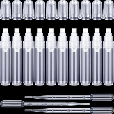 Set of 4 Empty Refillable Paint Marker White Clear Refillable Paint Pen  Thick Tip Paint Bottle Marker 4 Sizes Empty Refillable Marker for Art  Acrylics