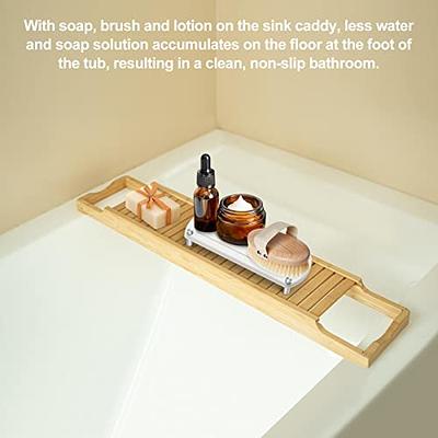 FAMNONE Bathroom Sink Caddy Dries Fast, Diatomaceous Earth Absorbs Moisture  Bottle Drying Rack Sink Organizer on Countertop with Bottom Rubber  Replacement & Grind Cleaning Sheets Mothers Day Gifts - Yahoo Shopping