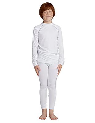 Sweet & Sassy Girls' Thermal Underwear Set – 2 Piece Waffle Knit Top and Long  Johns (2T-16) 