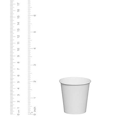 Comfy Package [600 Pack] 3 oz. White Paper Cups, Small Disposable Bathroom,  Espresso, Mouthwash Cups