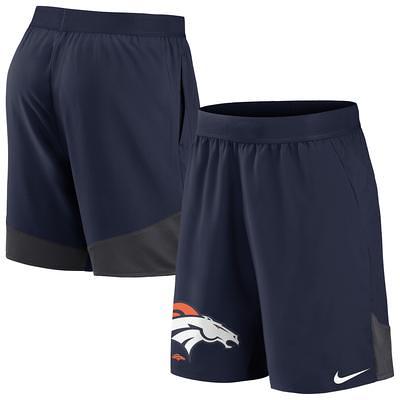 Men's Nike Navy Denver Broncos Sideline Velocity Athletic Stack Performance T-Shirt Size: Medium