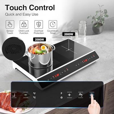 Double Induction Cooktop, 24 inch 4000W Induction cooktop 2 burner,Electric  cooktop with LED Touch Screen 10 Levels Settings with Child Safety Lock &  Timer 110V Induction stove top with hot plate - Yahoo Shopping