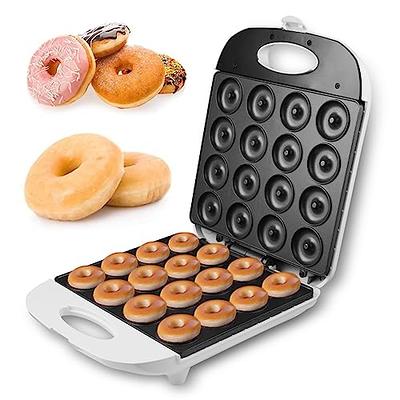Donut Maker Machine, Non-stick Surface, Makes 7 Doughnuts, Power