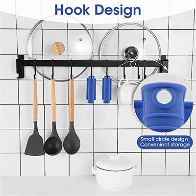 AHIW Silicone Hot Handle Holder Cover Set Assist Pan Handle Sleeve Pot Holders Cast Iron Skillets Handles Grip Covers Non-Slip Heat Resistant for