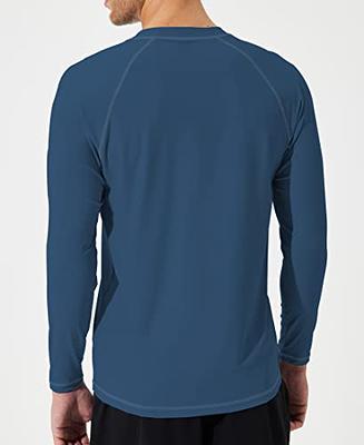 YOVVI Men's Quick Dry Lightweight UPF 50+ Long Sleeve Sun