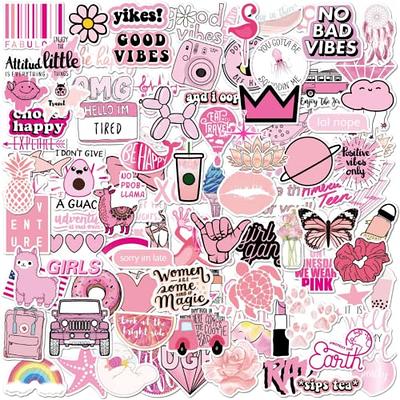 100pcs Preppy Stickers Pink Cute Vinyl Aesthetic Water Bottle Stickers  Waterproof 100 Sticker Pack for Laptop Water Bottles Computer Phone Stickers  for Kids Teen Girls Stocking Stuffer Gift - Yahoo Shopping