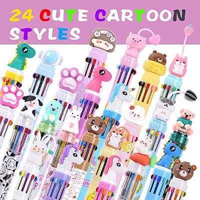  Mluchee 24 Pack Multicolor Ballpoint Pens All In One 0.5mm  6-in-1, Back to School Pens, Fun Pens for Kids Party Favors, Retractable  Ballpoint Rainbow Color Pens : Office Products