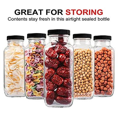 HINGWAH 16 OZ Glass Drink Bottles, Set of 12 Vintage Glass Water Bottles  with Lids, Great for storing Juices, Milk, Beverages, Kombucha and More  (Labels and Sponge Brush Included) - Yahoo Shopping