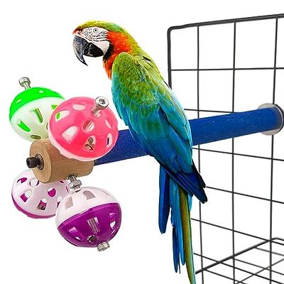 Jusney Bird Rope Perches, Parrot Toys 33 Inches Rope Bungee Bird Toy (33 Inches)