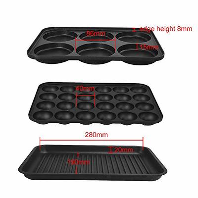 HeHoGoGo Multifunctional Electric Griddle Electric Skillet Nonstick Baking  Maker with 2 Interchangeable Pan Takoyaki Maker Cake Pop Grill Maker Fried  Steak - Yahoo Shopping