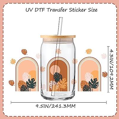 UV DTF Cup Wrap Transfer Stickers,Christmas Theme Stickers for Glass Cups UV DTF Rub on Transfers for Crafts Vintage UV DTF Cup Wrap Transfer Cup