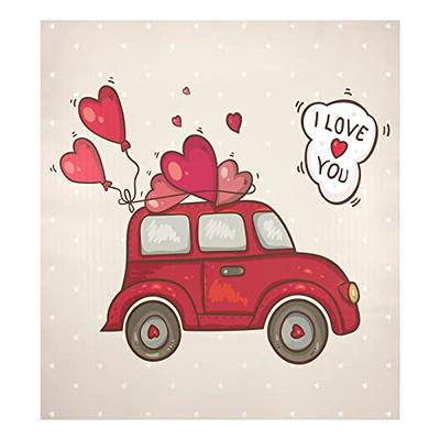 Valentines Day Red Car Dishwasher Magnet Cover 23x26inch, Heart Cute  Vintage Magnetic Stickers Kitchen Appliances Door Decal Panels for  Refrigerator Washing Machine Decorative Covers - Yahoo Shopping