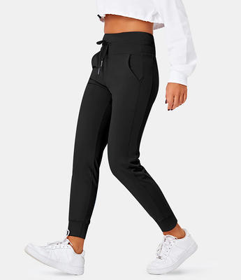 Halara Cloudful™ Air Fabric High Waisted Drawstring Side Pocket Plain Full  Length Joggers - Black - XS(petite) - Yahoo Shopping