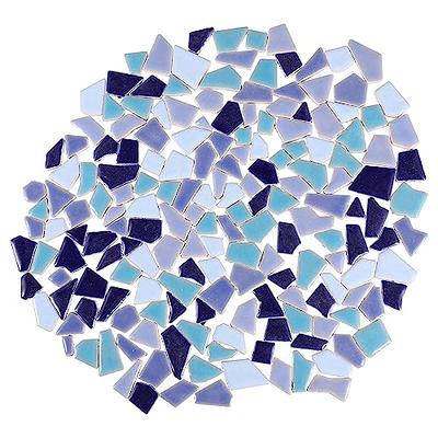 Mixed Color Glass Mosaic Tiles Irregular Shape Stone DIY Crafts Home Decors  Tile