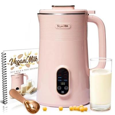 MOOSUM Milk Frother, 4-in-1 10.2oz/300ml Electric Milk Steamer, Easy Clean, Automatic Hot/Cold Foam Maker, Hot Chocolate Maker, 120V