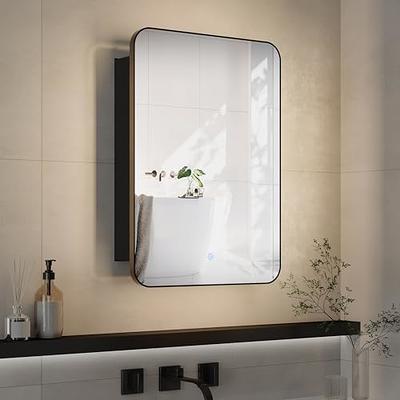 Oversized Bathroom Medicine Cabinet Wall Mounted Storage With Mirror, Hanging  Bathroom Wall Cabinet Organizer - Yahoo Shopping