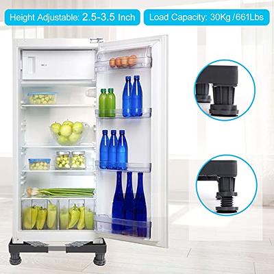 SEISSO Mini Fridge Stand, Adjustable washer dryer stand base with 4 strong  feet, Universal Appliance Pedestal for Portable Washing Machine,  Refrigerator, Max Load 661LB /300KG(Grey) - Yahoo Shopping