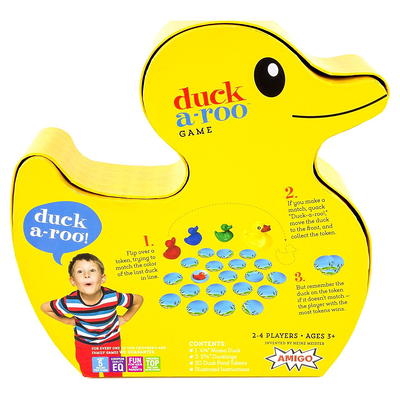 Gamie Duck Pond Matching Game for Kids Includes 20 Plastic Ducks with  Numbers and 3' x 6” Inflatable Pool - Fun Memory Game - Water Outdoor Game  for