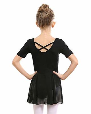 Ballet Leotard For Women Black With Soft Mesh Skirt