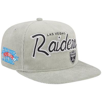 Men's Las Vegas Raiders New Era Black Super Bowl XVIII Pop Sweat 59FIFTY  Fitted Hat